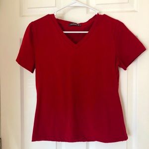 Red V-Neck T-shirt